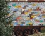 License Plate Wall